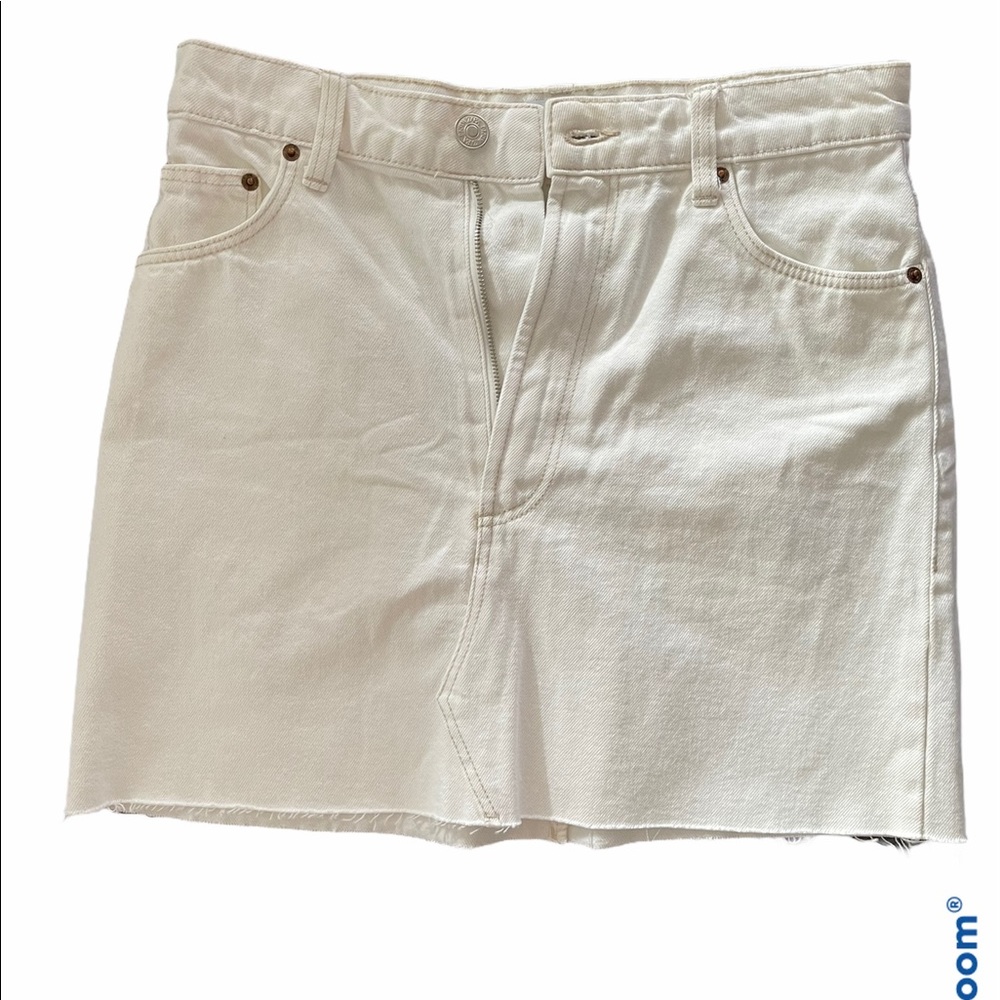 Zara white denim skirt size M